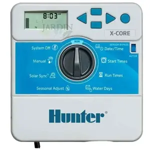 Programmateur d'arrosage intérieur Hunter XCore, 2 zones d'arrosage él... pas cher