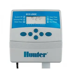 Programmateur d'arrosage intérieur Hunter ELC, 4 zones d'arrosage élec... pas cher