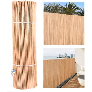 Suinga - Canisse en Osier naturel Brise-Vue Balcon écorcé 1x5 m, occul... pas cher