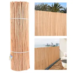Suinga Canisse en Osier naturel Brise-Vue Balcon écorcé 1,5x5 m, occultation 85%, utile pour l'ombrage ou la délimitation de votre jardVendu paramazon