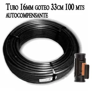 100m Tuyau d'arrosage autorégulant 16mm à 33cm de distance par dripper...Vendu paramazon