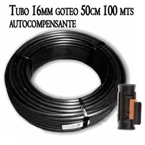 SUINGA 100m Tuyau d'arrosage autorégulant 16mm à 50cm de distance par dripper... pas cher