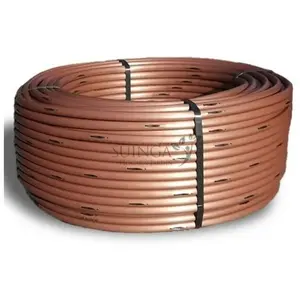 Tuyau d'arrosage goutte à goutte 16mm à 33 cm séparation par goutteur autorégulant pour enterrer, 100 m