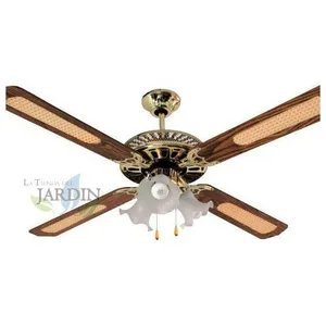 SUINGA Ventilateur de plafond classique avec lumière et télécommande 52'' 132... pas cher