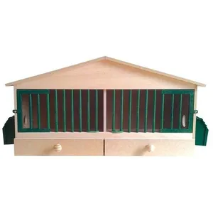 Suinga - Cage pour Oiseaux en Bois 2 départements, Canaris, Perdrix, P...