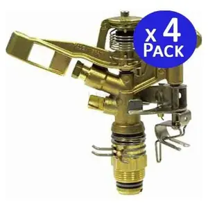 4 x Arroseur secteur agricole arrosage 3/4'' en laiton, portée 12 à 19...Vendu paramazon