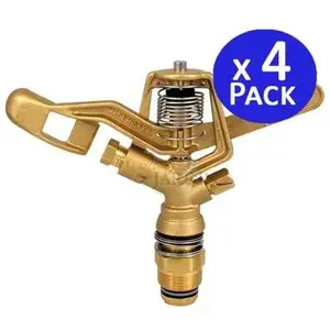 4 x Arroseur circulaire agricole arrosage 3/4'' mâle en laiton, portée...Vendu paramazon