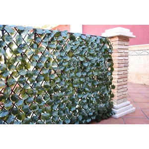 Suinga - Treillis en Osier Extensible avec des Feuilles de Saule. 1 x 2 mètres. pas cher