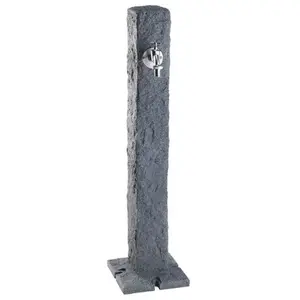 Fontaine de jardin en imitation pierre de granit foncé - NO NAME - Hau...Vendu parcdiscount