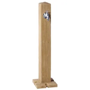 Fontaine de jardin Graf Woody, imitation bois naturel avec robinet, 10...Vendu parmanomano