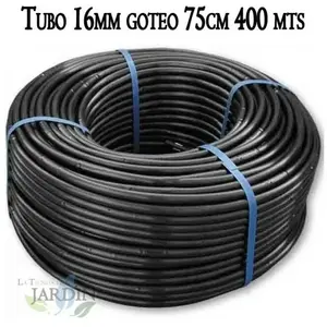 Suinga - Tuyau d'arrosage goutte à goutte 16mm à 75 cm noir, 400 mètres pas cher