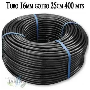 Tuyau d'arrosage goutte à goutte 16mm à 25 cm noir, 400 mètres Suinga pas cher