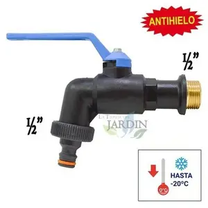 Suinga ROBINET DE JARDIN À SPHÈRE ANTIGEL 1/2". Spécial anti-gel, résiste aux températures basses jusqu'à -20°C.Vendu paramazon
