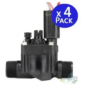 4 x Électrovanne d'arrosage Hunter PGV-101-MM mâle 1'' avec régulateur... pas cher