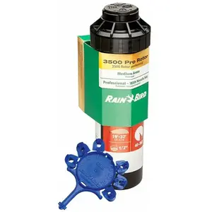 Rain Bird - Arroseur 3504-PC. Turbine portée de 4,6 à 10,7 mètres. Fil...