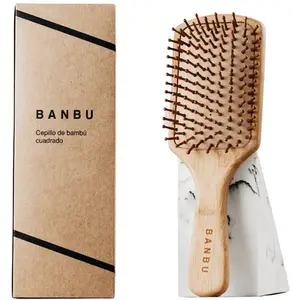 Brosse à cheveux carrée Banbu 1pc