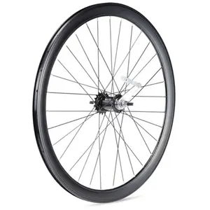 Roue arrière rétropédalage noire Gurpil G-42 - noir - 700C 50 mm pas cher
