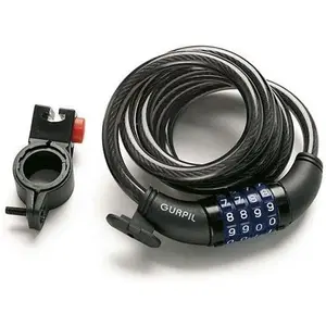 GURPIL Antivol Câble Spirale Avec Combinaison 10 Mm - 180 Cm