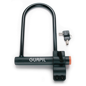Antivol U fourche avec support Gurpil - noir - 195 x 245