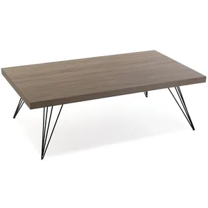 Table basse - Versa - Texas - Bois et métal - Marron et noir pas cher
