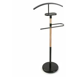 VERSA Soirée de gala moderne en métal et bambou noir pas cher