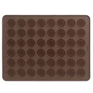 Lékué Lekue - tapis 48 macarons silicone marron - 0231440m02m067 TU pas cher