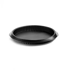 Comparateur de prix : LEKUE Moule Ã Tarte En Silicone Platine Couleur Noire De 28cm