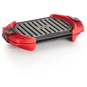 Karaca Microwave grill rouge 1 à 2 personnes - Lékué - Rouge - Acier pas cher