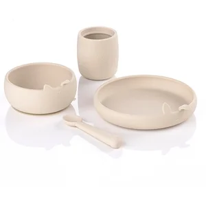 Coffret repas en silicone BEIGE Jané pas cher