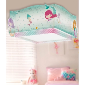Dalber Mermaid plafonnier, sirènes, 1 lampe pas cher