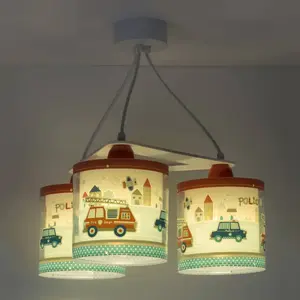Dalber lampes suspendues services d'urgence 3 pcs 20 cm pas cher