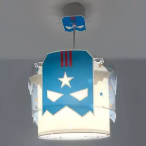 Comparateur de prix : Dalber Lustre Suspension Pour Enfant Blue Hero Super-héros enfants