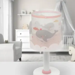 Dalber Whale Dreams lampe à poser, rose pas cher