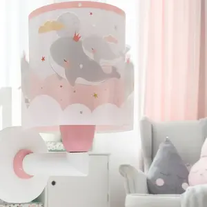 Dalber Whale Dreams applique murale, rose pas cher