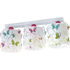 Plafonnier enfant 3 lampes butterfly - dalber - 62143 pas cher