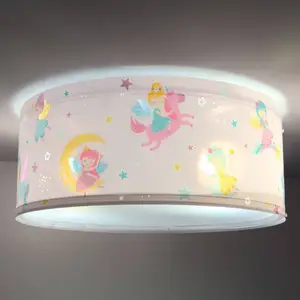 Dalber Plafonnier Fairy Dreams, multicolore, à 2 lampes pas cher