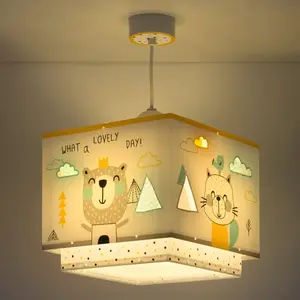 DALBER-Suspension carre hello little pas cher