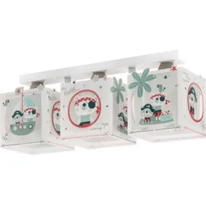 Dalber plafonnier 3 lampes The Pirates 51 cm blanc pas cher