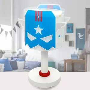 Dalber Lampe de table pour enfants Blue Hero, G4, Ø 15 cm pas cher