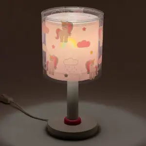 Dalber Lampe à poser pour enfants Unicorns, G4, Ø 15 cm pas cher