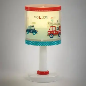 Dalber Lampe à poser pour enfants Police, G4, Ø 15 cm pas cher