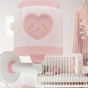 Comparateur de prix : DALBER Applique murale Enfant - Coeur Rose