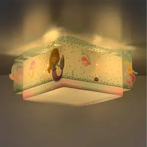 Plafonnier Dalber MERMAID, multicolore, à 1 lampe pas cher