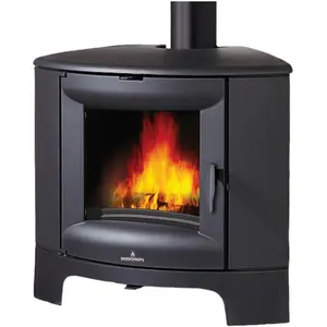 Bronpi - Poêle à bois d'angle en fonte Bremen 11.5 kW pas cher