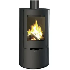 Bronpi - Poêle à bois rond raccordable Dover 9.4 kW pas cher