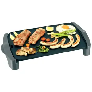 Barbecue et Grill - JATA - GR-555A - 2500W - Noir - Surface Rectangulaire