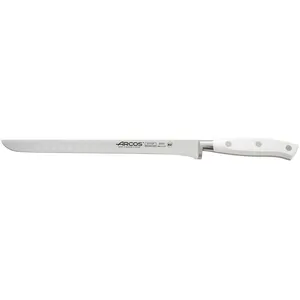 Arcos Couteau à jambon forgé lame flexible alvéolée 25cm Riviera White Arco pas cher