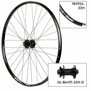 Roue de vélo Rodi D. Tryp25 32H - B64TF 15x100 pas cher