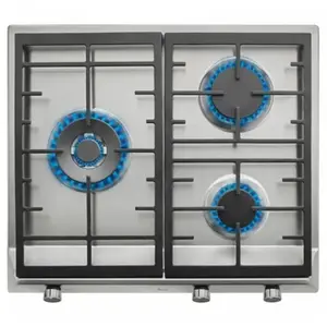 Plaque au gaz - TEKA - EX60.1 3G AIAL - 60 cm - Noir - Acier inoxydable pas cher