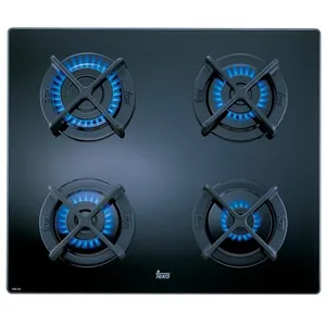 Cuisinière à gaz - Teka - CGC 4G AI AL - Intégré - 4 brûleurs - Noir - 6750 W pas cher